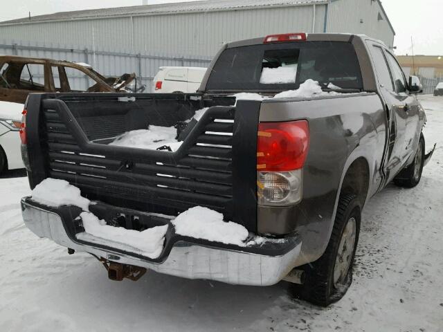 5TBBV54177S452960 - 2007 TOYOTA TUNDRA DOU GRAY photo 4