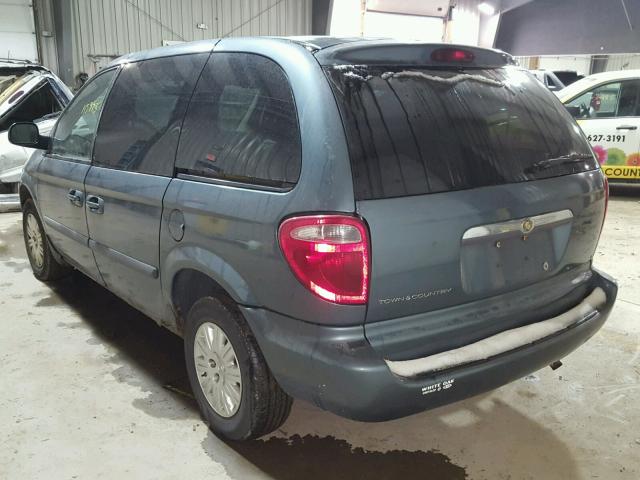 1C4GP45R65B403422 - 2005 CHRYSLER TOWN & COU TEAL photo 3