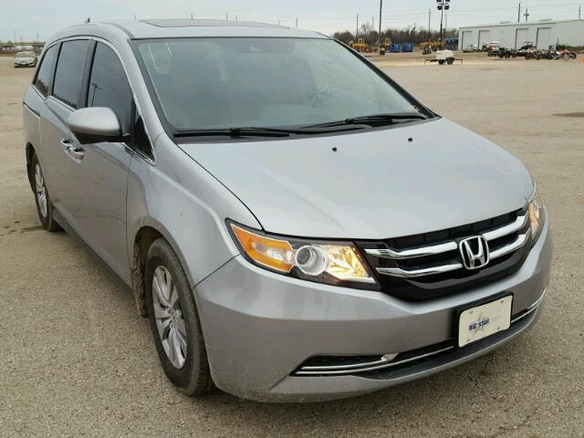 5FNRL5H60HB005863 - 2017 HONDA ODYSSEY EX SILVER photo 1