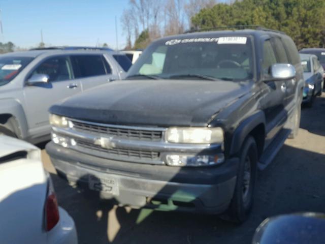 3GNEC16Z82G203670 - 2002 CHEVROLET SUBURBAN C BLACK photo 2