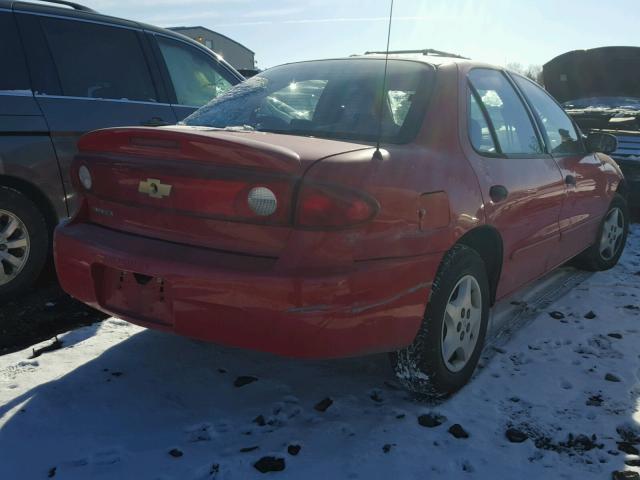 1G1JC52F257169809 - 2005 CHEVROLET CAVALIER RED photo 4