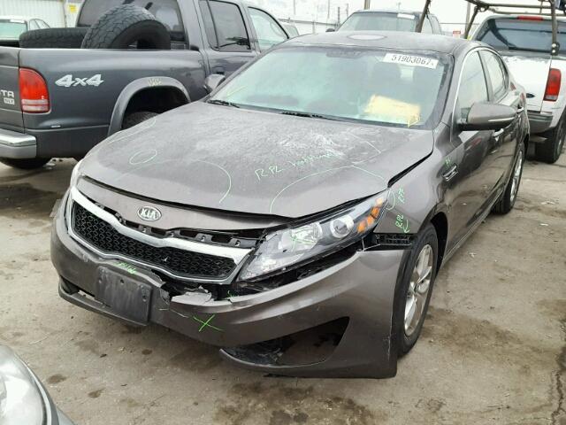 KNAGM4A79B5192673 - 2011 KIA OPTIMA LX CHARCOAL photo 2