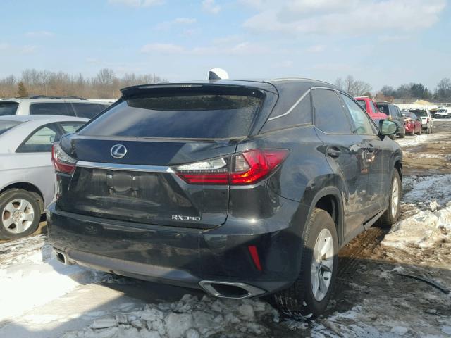 2T2BZMCA6HC083327 - 2017 LEXUS RX 350 BLACK photo 4