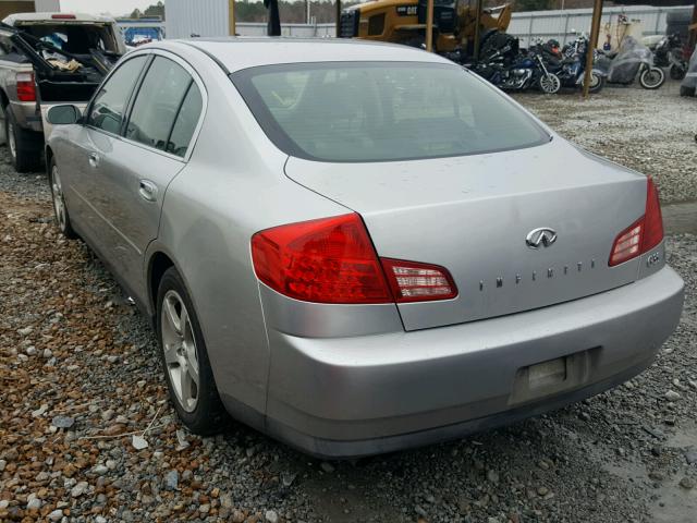 JNKCV51E93M313369 - 2003 INFINITI G35 SILVER photo 3