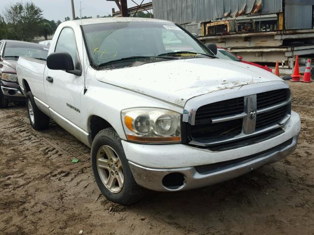 1D7HA16N96J105766 - 2006 DODGE RAM 1500 S WHITE photo 1