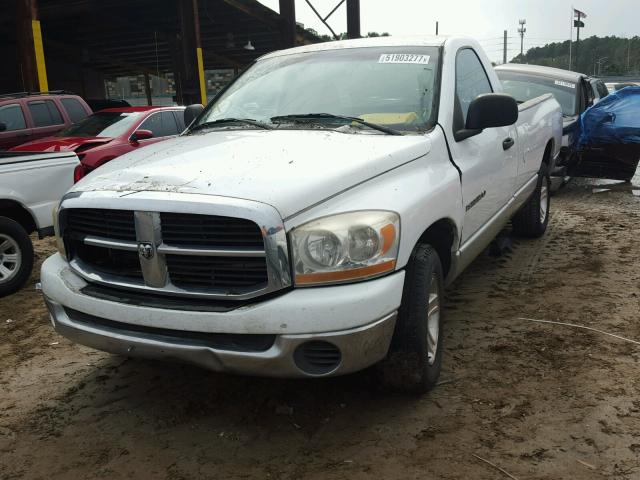 1D7HA16N96J105766 - 2006 DODGE RAM 1500 S WHITE photo 2