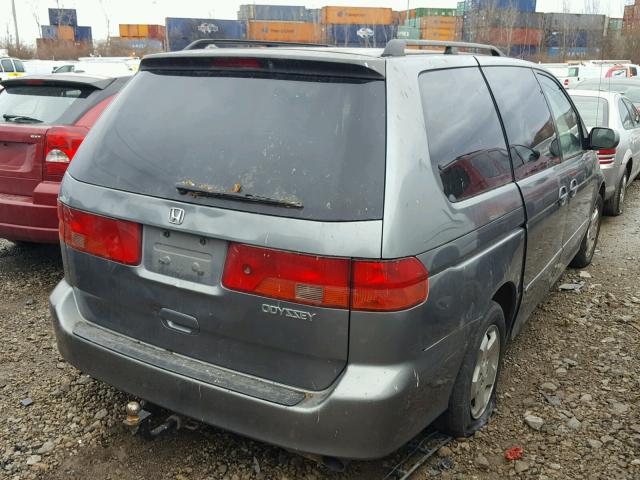 2HKRL18621H568560 - 2001 HONDA ODYSSEY EX BLUE photo 4