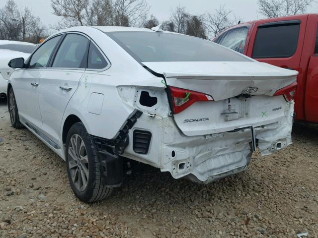 5NPE34AF9GH363496 - 2016 HYUNDAI SONATA SPO WHITE photo 3