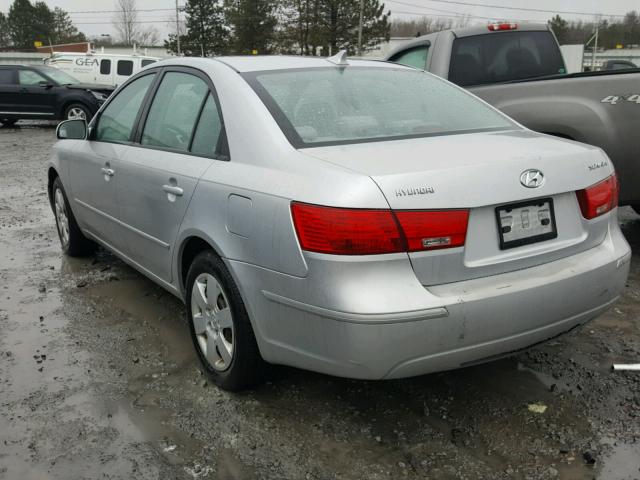 5NPET46C99H460358 - 2009 HYUNDAI SONATA GLS SILVER photo 3