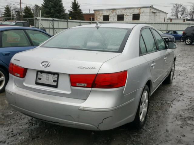 5NPET46C99H460358 - 2009 HYUNDAI SONATA GLS SILVER photo 4