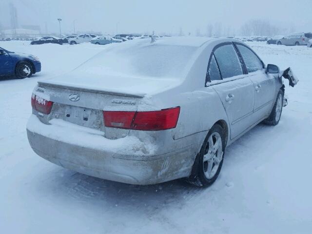 5NPET46C89H533106 - 2009 HYUNDAI SONATA GLS SILVER photo 4