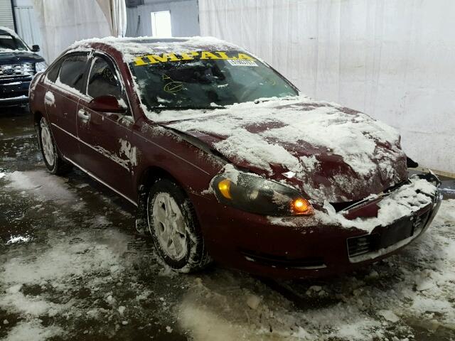 2G1WT58K079224348 - 2007 CHEVROLET IMPALA LT BURGUNDY photo 1