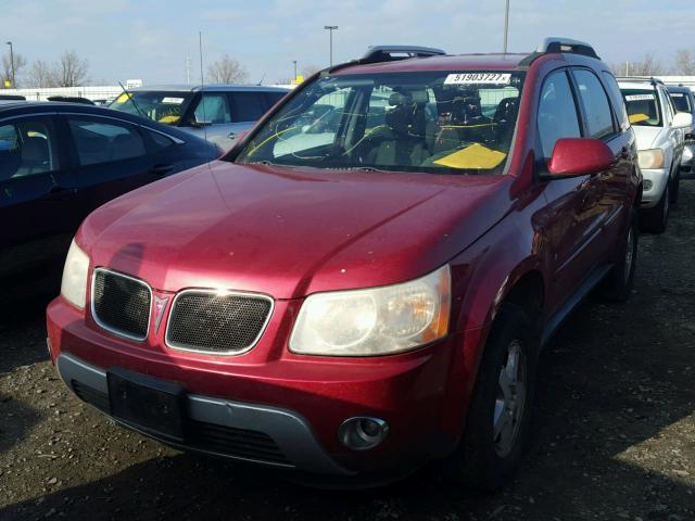 2CKDL63F666139733 - 2006 PONTIAC TORRENT BURGUNDY photo 2