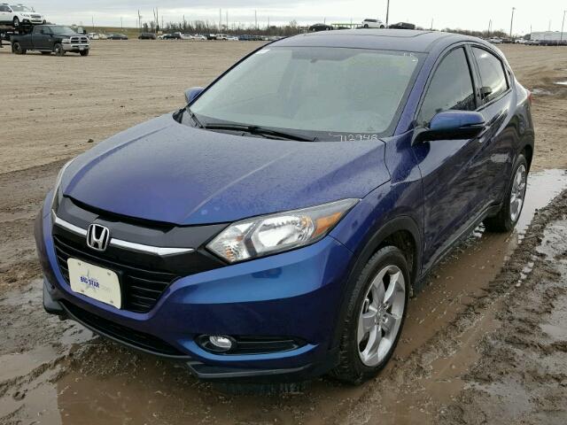 3CZRU5H51HM712948 - 2017 HONDA HR-V EX BLUE photo 2