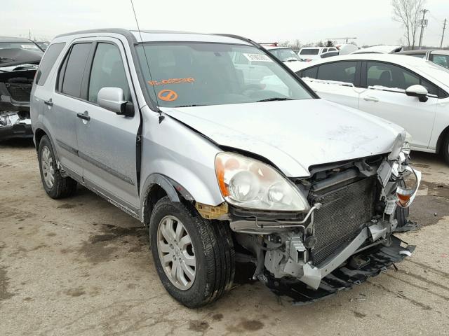 JHLRD788X6C025349 - 2006 HONDA CR-V EX SILVER photo 1