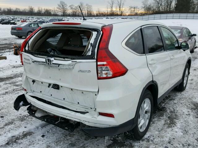 5J6RM4H59FL002530 - 2015 HONDA CR-V EX WHITE photo 4