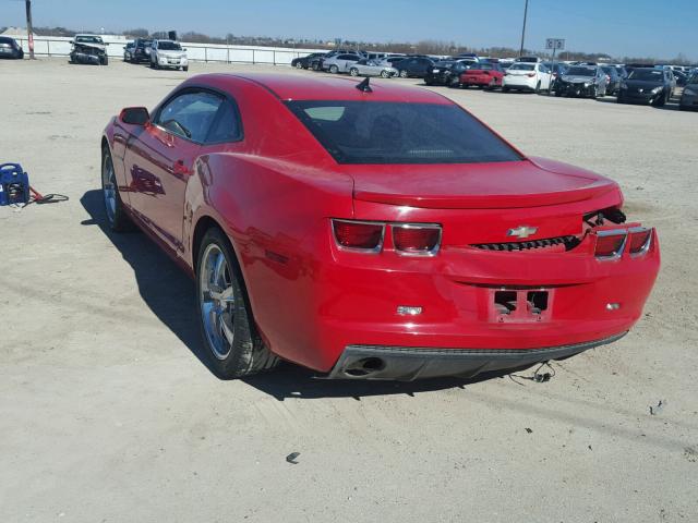 2G1FA1E3XC9154122 - 2012 CHEVROLET CAMARO LS RED photo 3