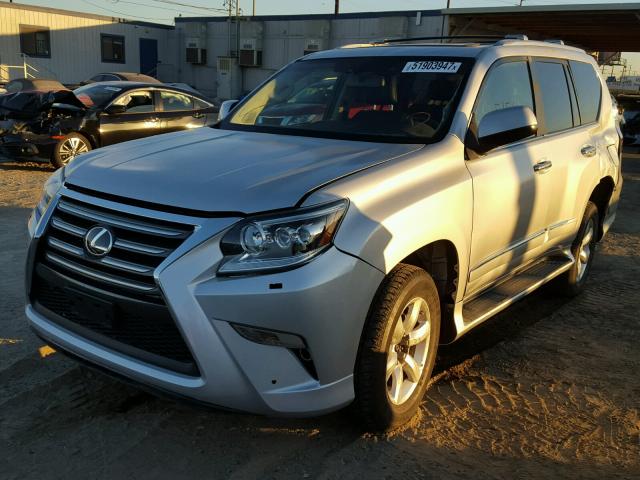 JTJBM7FX8F5108529 - 2015 LEXUS GX BASE SILVER photo 2