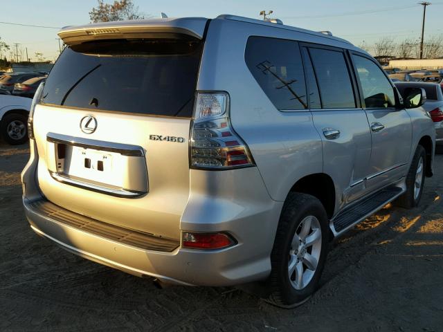 JTJBM7FX8F5108529 - 2015 LEXUS GX BASE SILVER photo 4