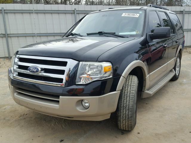 1FMJU1H55AEA43537 - 2010 FORD EXPEDITION BLACK photo 2