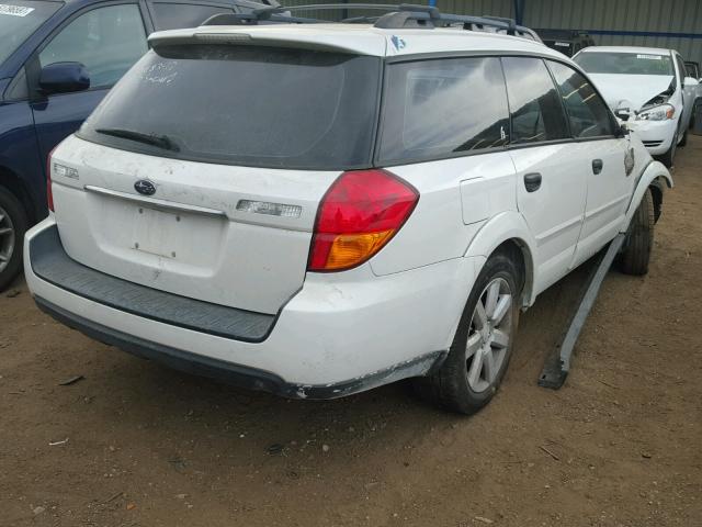 4S4BP61C576318151 - 2007 SUBARU LEGACY OUT WHITE photo 4