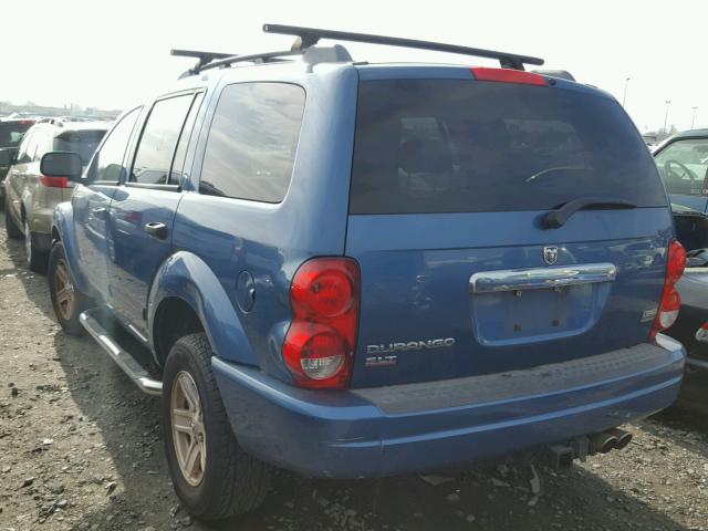 1D4HB48D74F119729 - 2004 DODGE DURANGO SL BLUE photo 3