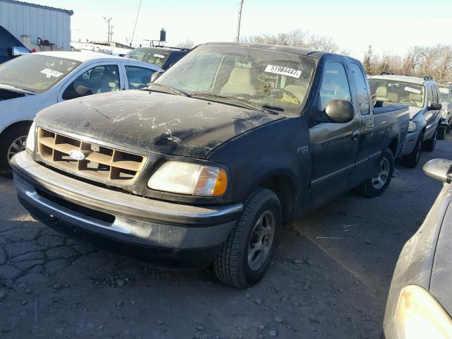 1FTDX1723VKC99084 - 1997 FORD F150 BLACK photo 2