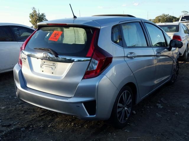 3HGGK5H82FM723050 - 2015 HONDA FIT EX SILVER photo 4