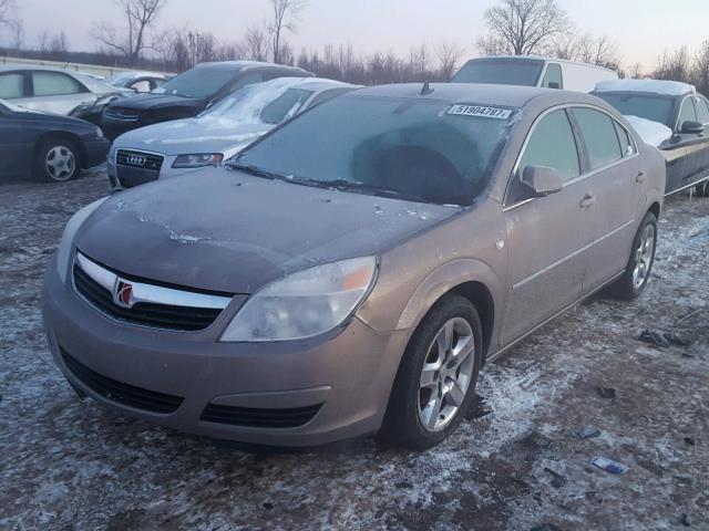 1G8ZS57B28F243768 - 2008 SATURN AURA XE BEIGE photo 2