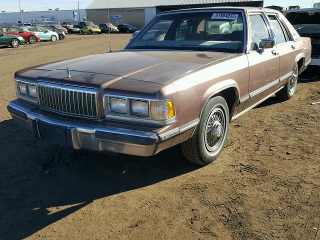 2MEBM74F0KX701600 - 1989 MERCURY GRAND MARQ BROWN photo 2