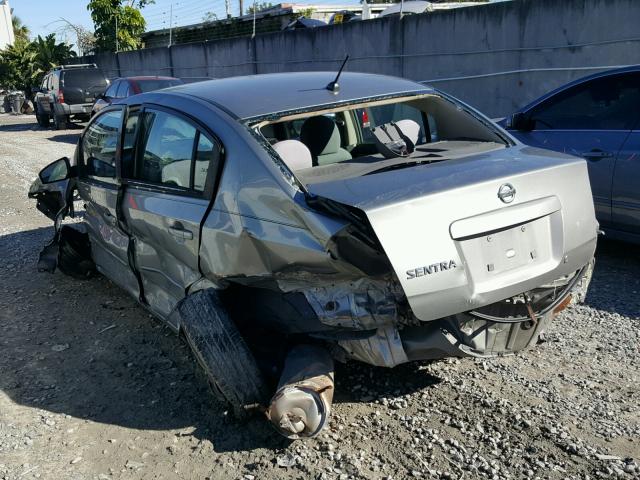 3N1AB61EX8L644277 - 2008 NISSAN SENTRA 2.0 GRAY photo 3