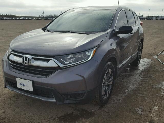 7FARW5H32HE010709 - 2017 HONDA CR-V LX GRAY photo 2