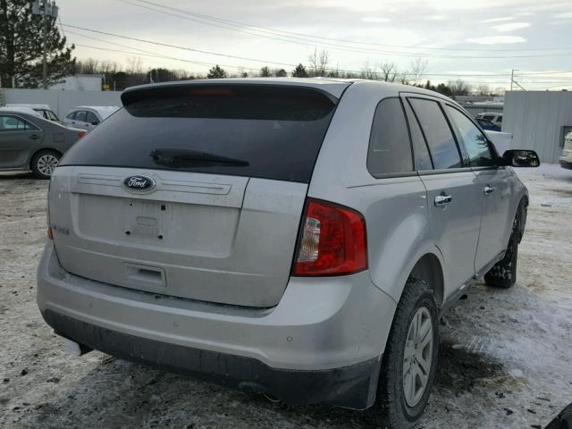 2FMDK3GC8CBA39320 - 2012 FORD EDGE SE SILVER photo 4