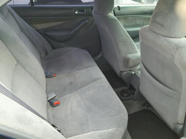 2HGES26732H508916 - 2002 HONDA CIVIC EX BLUE photo 6