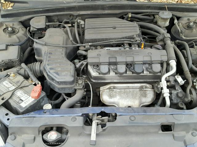 2HGES26732H508916 - 2002 HONDA CIVIC EX BLUE photo 7