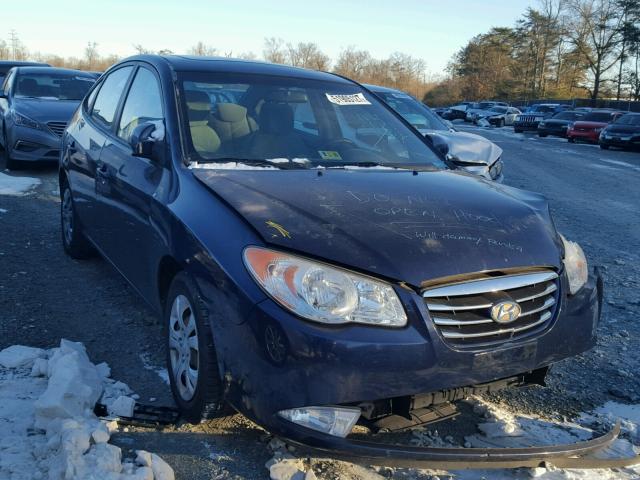 KMHDU4ADXAU099706 - 2010 HYUNDAI ELANTRA BL BLUE photo 1