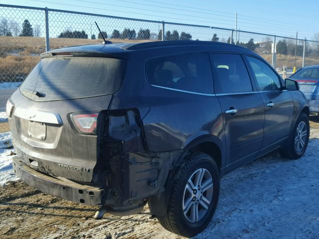 1GNKRGKD8FJ376107 - 2015 CHEVROLET TRAVERSE L BLACK photo 4