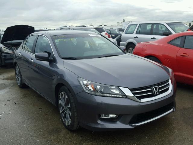 1HGCR2F57DA206824 - 2013 HONDA ACCORD SPO GRAY photo 1