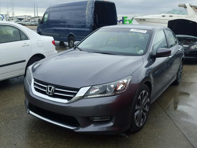 1HGCR2F57DA206824 - 2013 HONDA ACCORD SPO GRAY photo 2