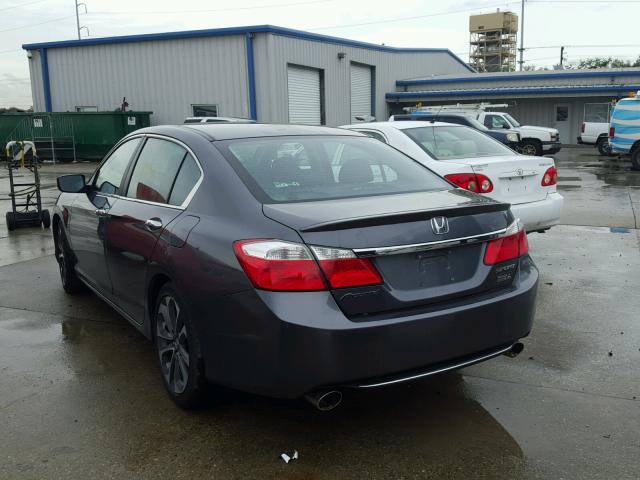 1HGCR2F57DA206824 - 2013 HONDA ACCORD SPO GRAY photo 3