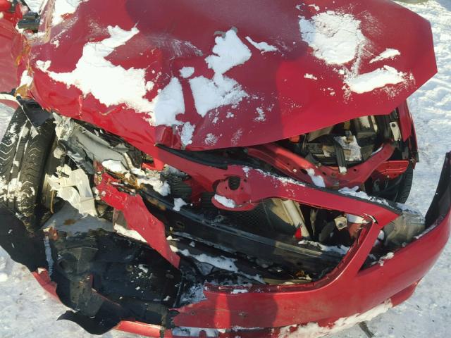 4T1BF3EK5BU132178 - 2011 TOYOTA CAMRY BASE RED photo 7