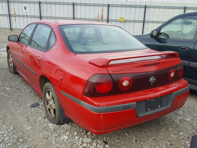 2G1WH52K239435880 - 2003 CHEVROLET IMPALA LS RED photo 3