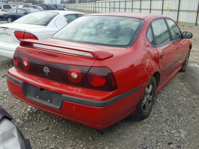 2G1WH52K239435880 - 2003 CHEVROLET IMPALA LS RED photo 4