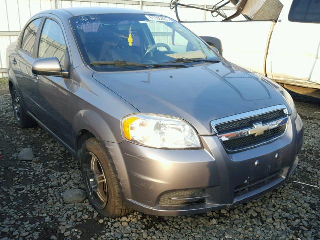 KL1TD5DE6AB089932 - 2010 CHEVROLET AVEO LS GRAY photo 1