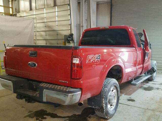 1FT8X3B61CEB53785 - 2012 FORD F350 SUPER RED photo 4