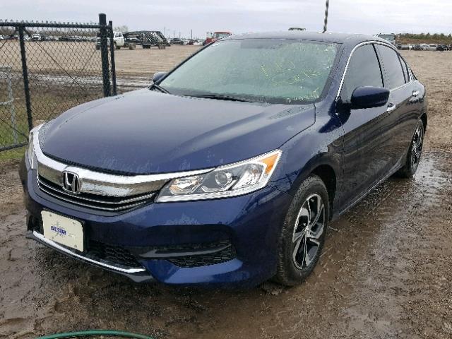 1HGCR2F37HA209596 - 2017 HONDA ACCORD LX BLUE photo 2