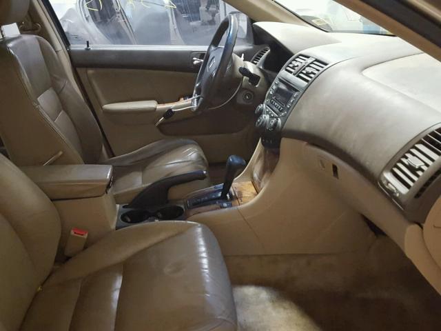 1HGCM66505A035700 - 2005 HONDA ACCORD EX GOLD photo 5