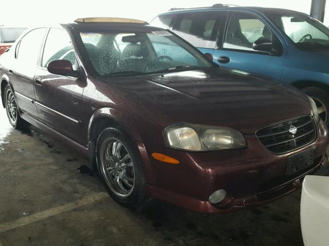 JN1CA31AX1T104503 - 2001 NISSAN MAXIMA GXE BURGUNDY photo 1