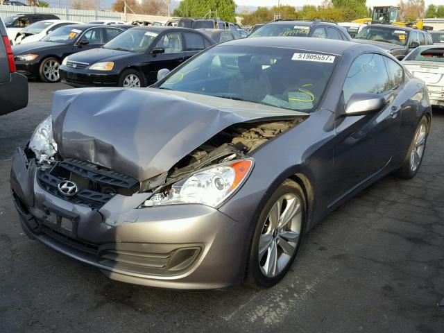 KMHHT6KD7BU060295 - 2011 HYUNDAI GENESIS CO GRAY photo 2