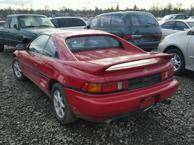 JT2SW21NXM0013379 - 1991 TOYOTA MR2 SPORT RED photo 3